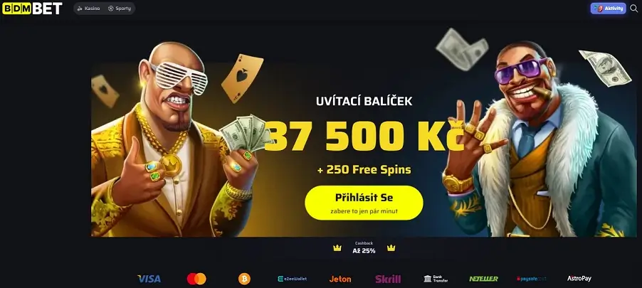 BDMBet Casino Home Page