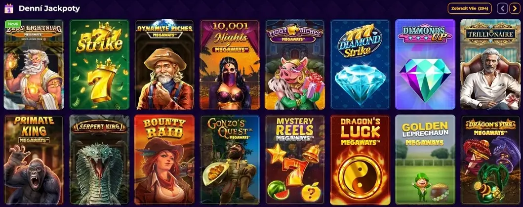 Royal Game Casino jackpotová hra